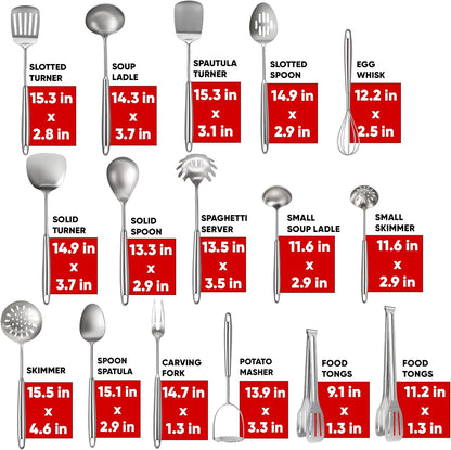 Newness Metal Fish Turner Spatula Stainless Steel for Kitchen Use, Small Griddle Egg Spatula, Flexible, Polished Metal, Corrosion Resistant, Kitchen Slotted Turner with Thin Edge Ideal for Turning,11"