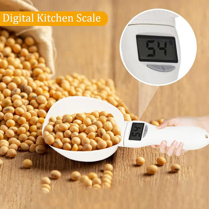Food Measuring Scoop Scale, Digital Measuring Spoon, Weighing Spoon Scale 800g / 0.1g High Precision with LCD Screen, Display Electronic Measuring Spoon for Kitchen Gadgets and Daily Meals