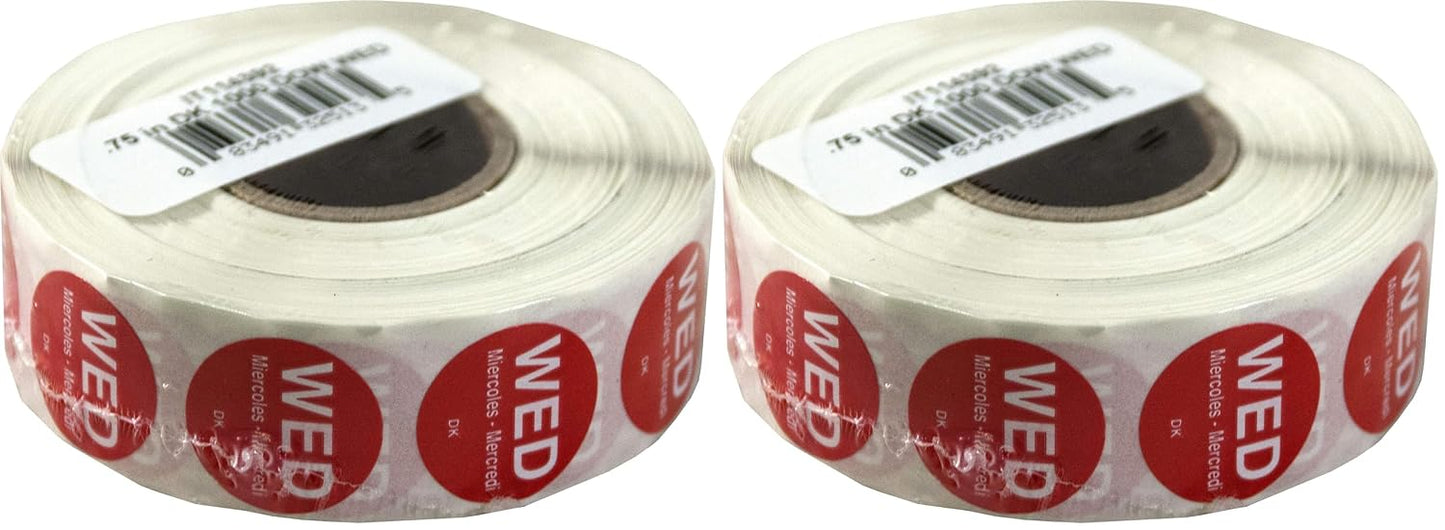 DayMark Safety Systems-IT1143926 Day of the Week 3/4" Circle Permanent Label, SAT (Roll of 1,000)