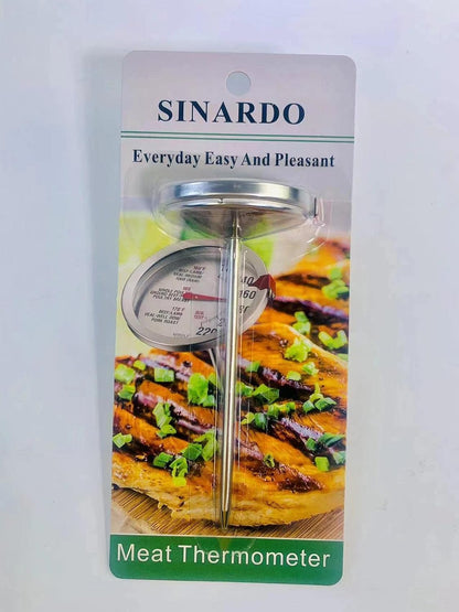 Meat Thermometer for Oven T731, BBQ Thermometer, Oven Safe, Large 2.5-Inch Easy-Read Face, Stainless Steel Stem and Housing