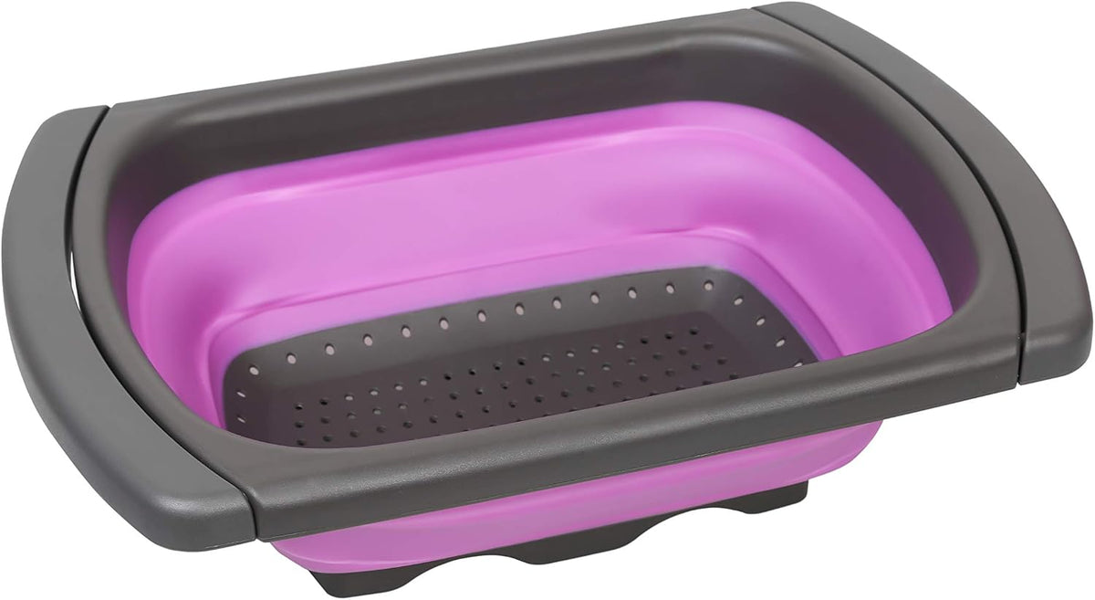 10 PCS Collapsible Kitchen Silicone Over the sink Strainer, Colander, Mixing Bowl, Cutting Board, Measuring Cups Set