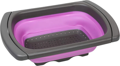 10 PCS Collapsible Kitchen Silicone Over the sink Strainer, Colander, Mixing Bowl, Cutting Board, Measuring Cups Set