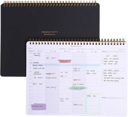 Weekly Meal Planner with Recipes and Grocery List Magnetic Notepad For Fridge - 8.5x11'' Menu Planning Pad With 54 Sheets Tear Off Shopping List For Family Dinner Menu and Meal Prep Planning