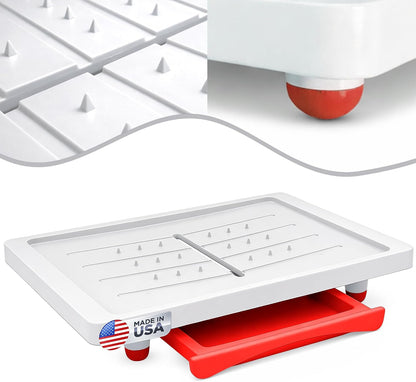 Karving King Large Cutting Board with Juice Groove, Drip Tray & Spikes