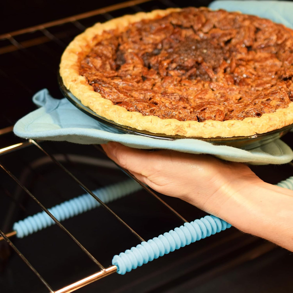R&M Silicone Oven Guards, Protects Hands from Burns, Set of 2, Trim to Size, Dishwasher Safe, Up to 400°F (204°C)