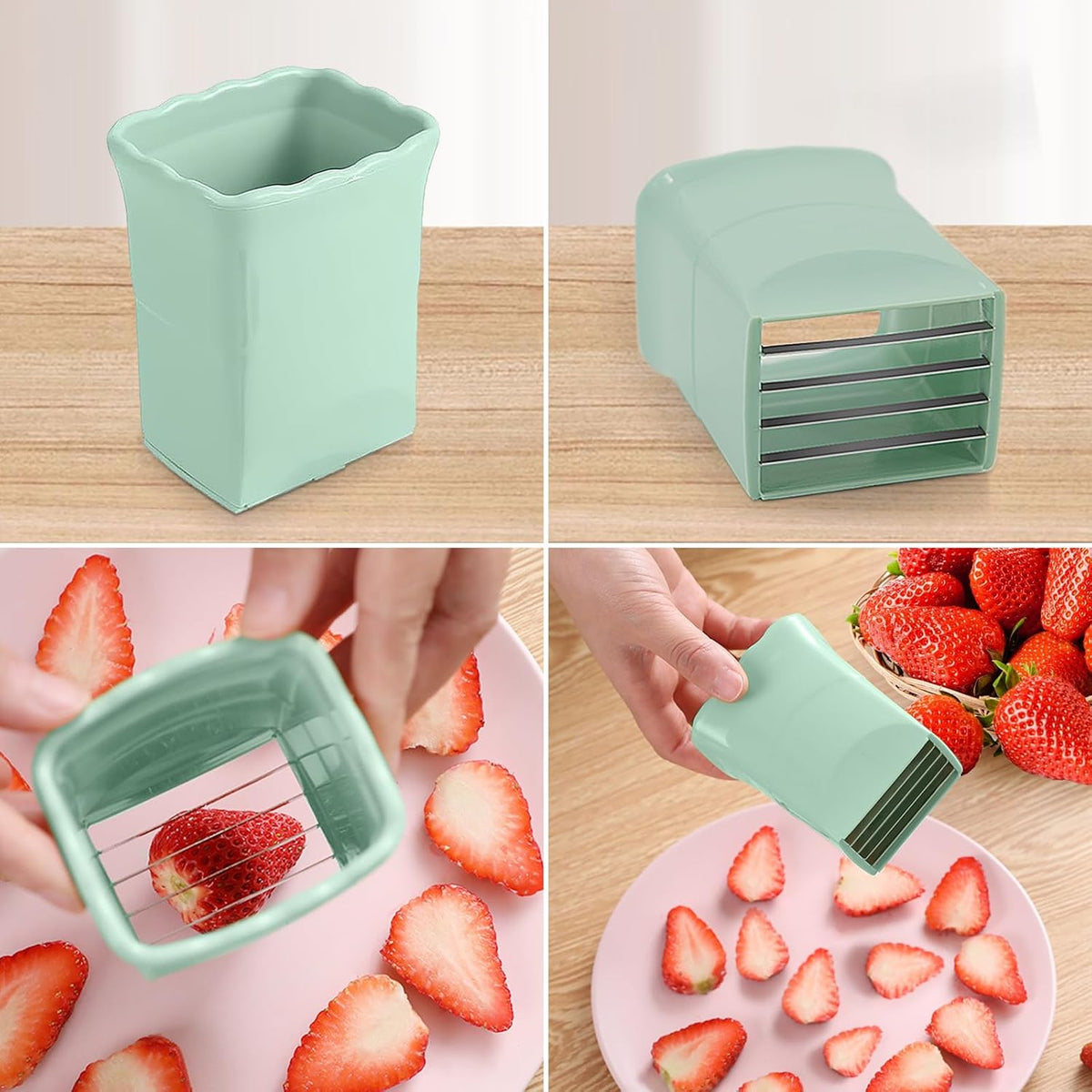 CEHNCEH Fruit Slicer Cup Strawberry Hard-Boiled Egg