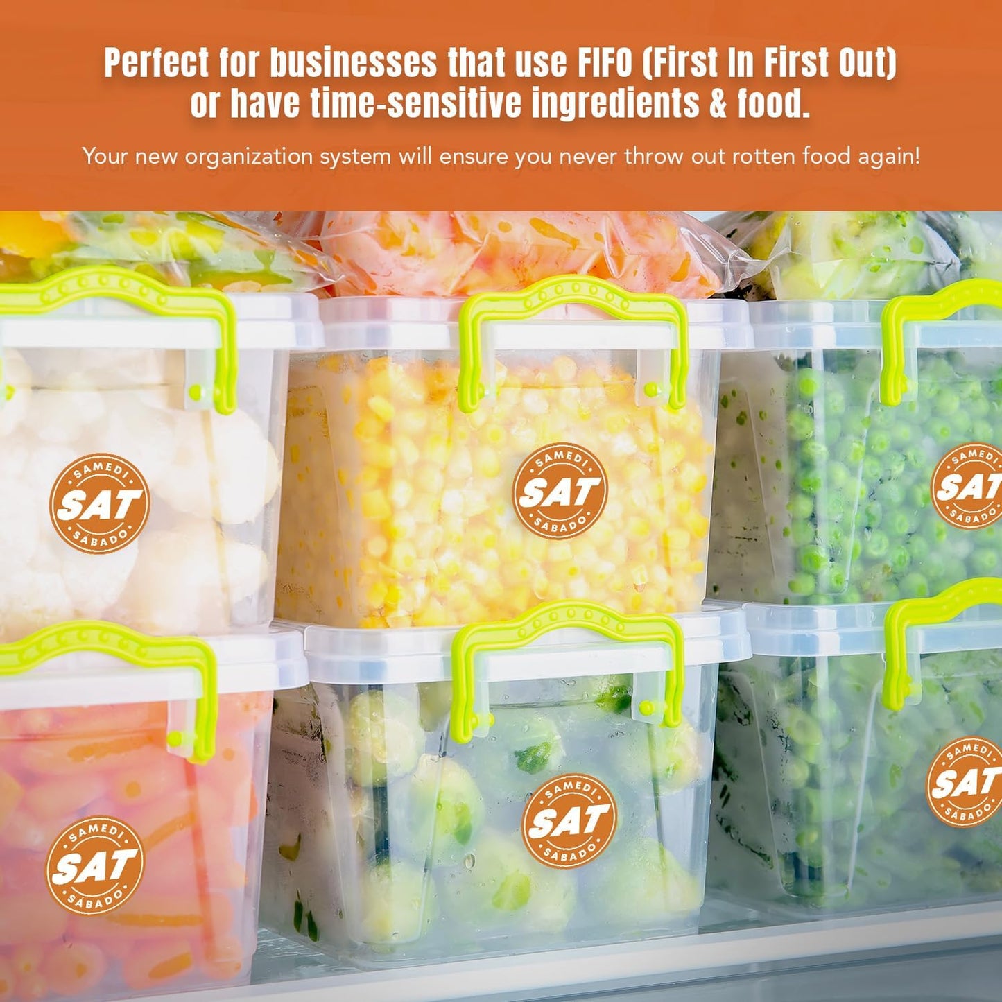 Easy Identification Date Stickers 7,000 Days of the Week Stickers – Sunday 3/4" Days of the Week Food Labels – Day Dots for Food – Restaurant Supplies – Best By Commercial Kitchen Supplies