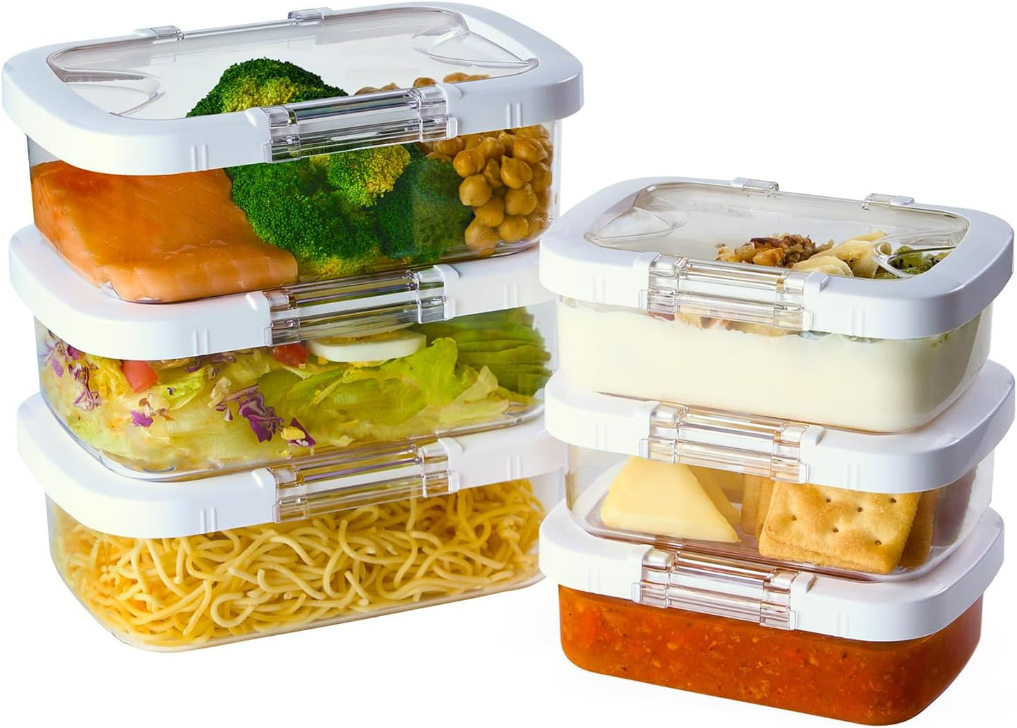 Felli Duo Loc Tritan Meal Prep Containers Microwave Safe BPA FREE, Leak Proof Lunchable Container for Leftovers Kitchen Fridge Freezer, Reusable Plastic On the Go Lunch Travel Box (Beginner 3pk)