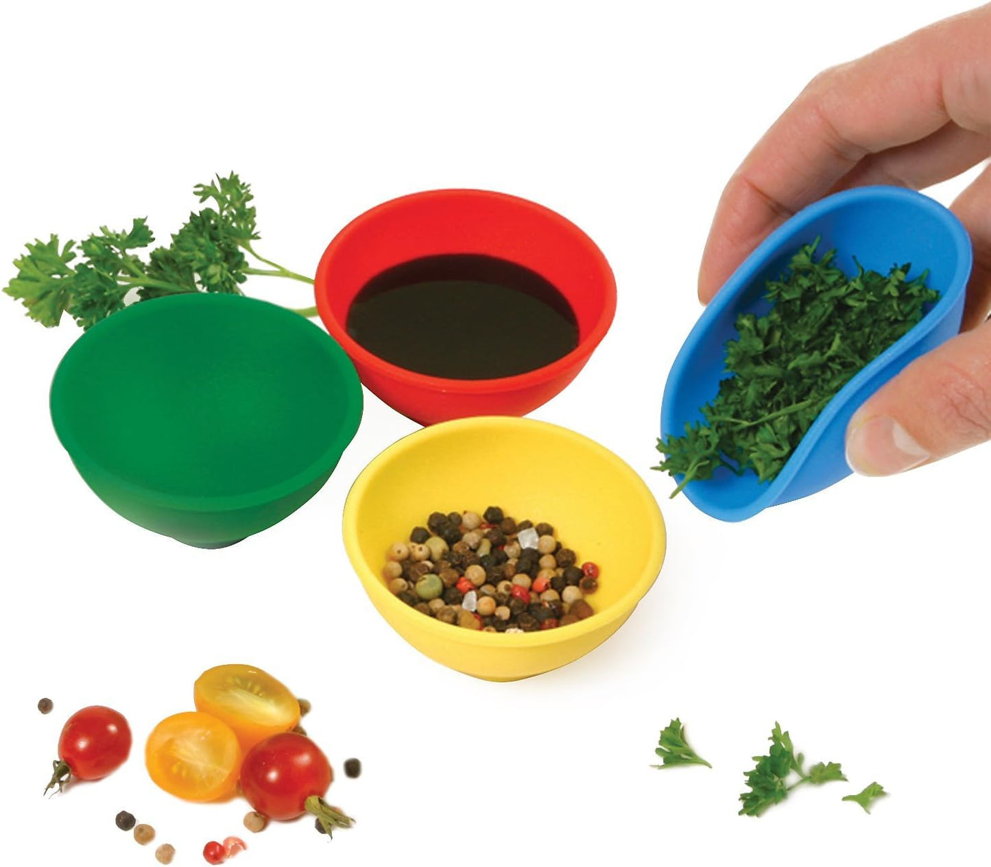 Norpro Silicone Mini Pinch Bowls, Set of 4,50 ml
