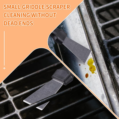12 PCS Griddle Cleaning Kit for Blackstone, Heavy Duty Flat Top Grill Brush Set with Scraper & Stone – Complete BBQ Accessories for Outdoor Camping
