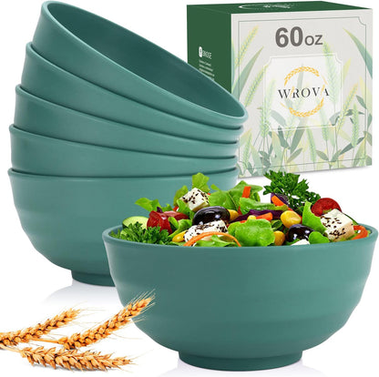 Wheat Straw Bowl Sets,8 PCS Unbreakable Cereal Bowl 26 OZ,Microwave and Dishwasher Safe Bowls,Bowl Sets for Camping and Picnic BPA Free Colorful Salad Bowls for Serving Soup,Oatmeal and Fruit Etc…