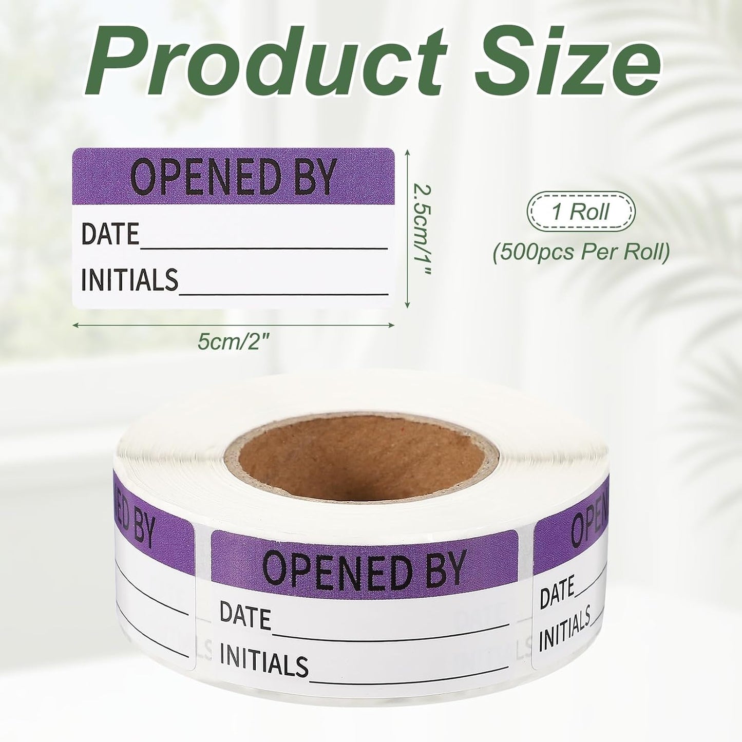 PATIKIL 500 Pcs Expired Date Label Stickers Roll, 2 x 1 Inch Removable Inventory Labels Adhesive Food Sticker Roll for Marking Organizing Inventory and Food Container, White and Black