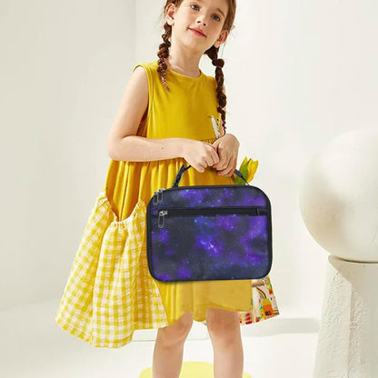 Kids Lunch Box for Boys Girls Lunch Bag Insulated Durable Lunchbox Children Lunch Tote Bag for School Black