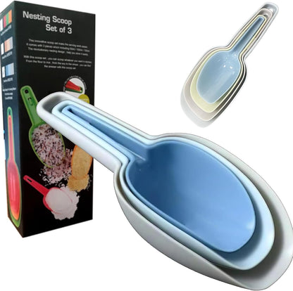 Plastic Scoops for Canisters, Plastic Scoop for Ice Cubes, Flour Scoops Dry Goods Coffee Beans & Cereals