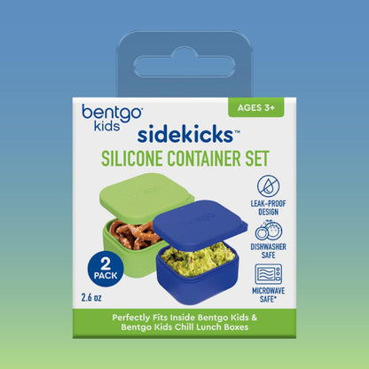 Bentgo Sidekicks 2-Pack Silicone Container Set - Dipping Sauce Cups for Condiments & Small Snacks, Reusable, Durable, & Leak-Proof Liquid Storage, Salad Dressing Container - 2.6 oz (Lavender & Pink)