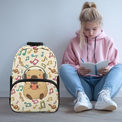Highland Cow Backpack with Lunch Box Set for Kids Sunflower School Backpack for Girls Boys Back to School Bag Student Travel Backpacks Reusable Utensils Pen Case Water Bottle Bag 5PCS