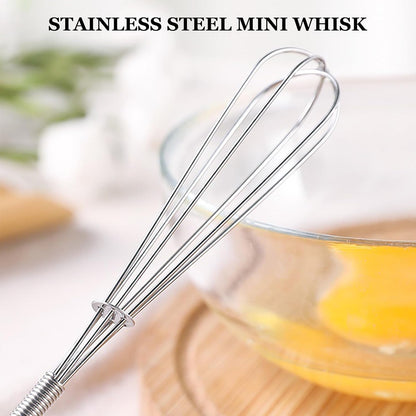 NileHome Mini Whisks Stainless Steel Whisk Set 11"Kitchen Small Wisk