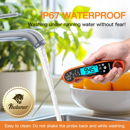 KULUNER Digital Instant Read Meat Thermometer for Cooking, Food,Grill