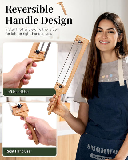 Adjustable Bread Knife, Ambidextrous Design Bread Slicer for Homemade Bread