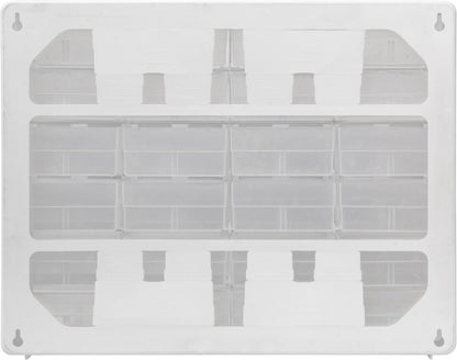 Akro-Mils 24-Drawer Plastic Drawer Storage Cabinet for Garage Organization, Bead Organizer, Building Bricks Storage, Teacher Toolbox, Makeup Organizer, 20" W x 6" D x 16" H, 10124 Black