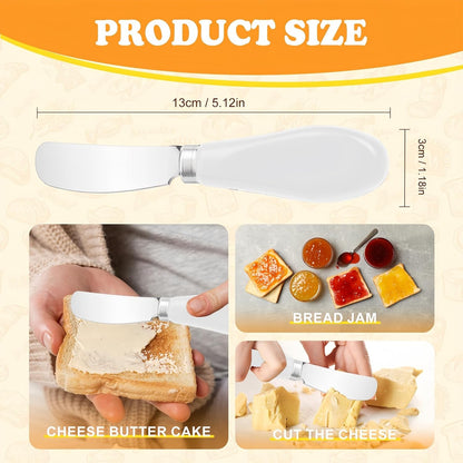 Butter Spreader Knife Set, 2 Pack Butter Knives and Cheese Knives