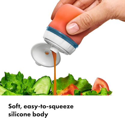 OXO Good Grips Prep & Go Snack & Dip Container, Snack Fuss-Free on the Move, Leakproof Reusable Small Meal Food Storage and Lid, Food Containers with Lids, Snack Organizer, 1.6 Cups/0.4 L