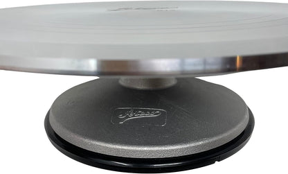 Ateco Revolving Cake Decorating Stand, 615 12" Round, Aluminum Base, White
