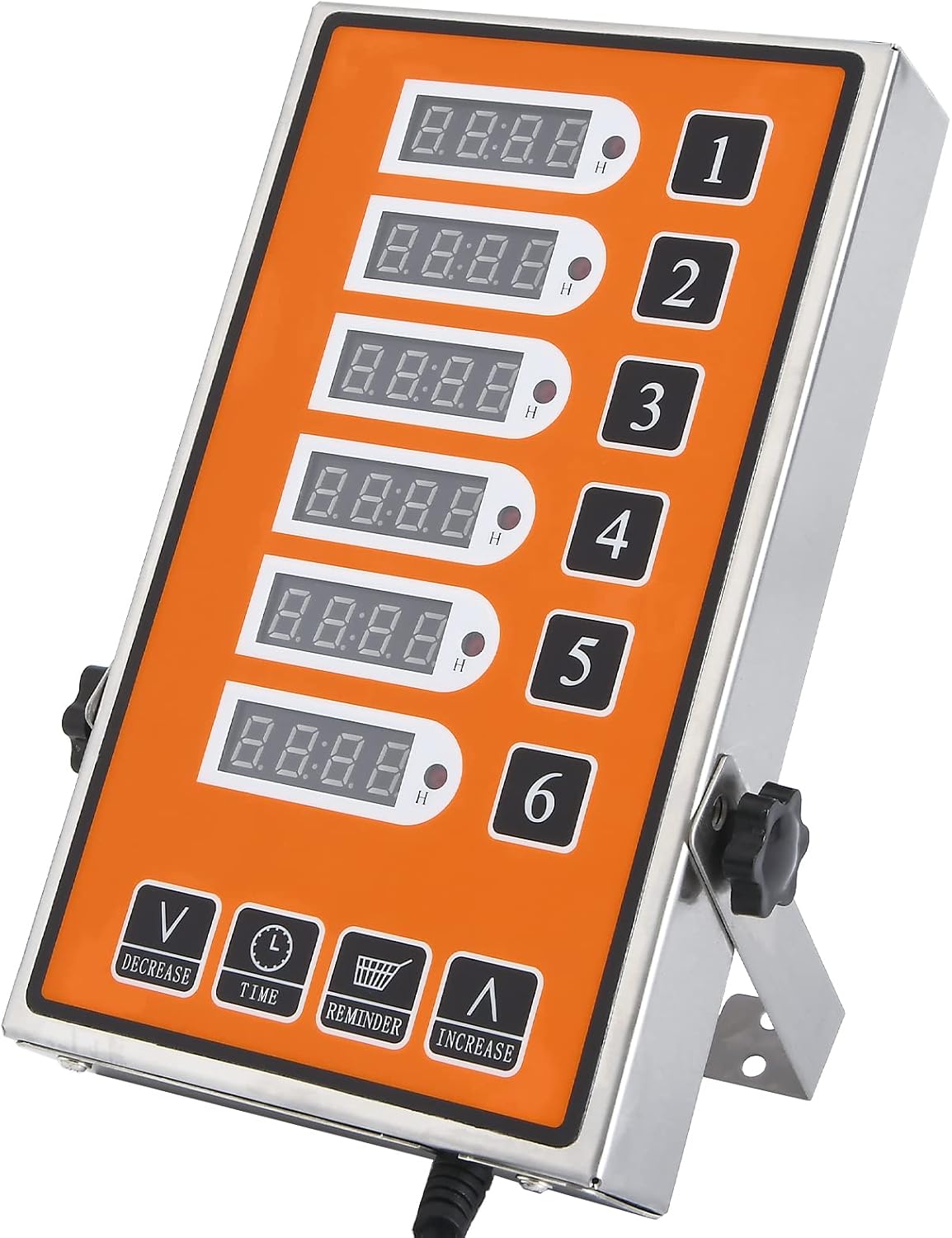 Commercial Kitchen Timer 6 Channel Digital Loud Alarm Cook Timer