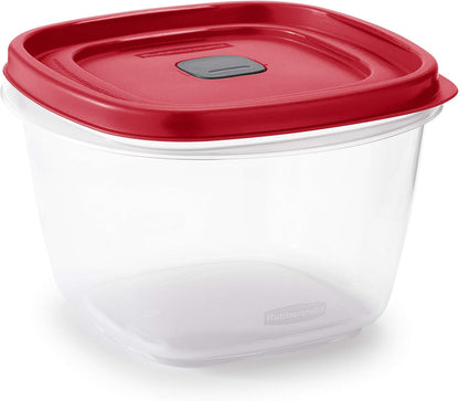 Rubbermaid EasyFindLids Meal Prep Containers 5.1 Cup Red