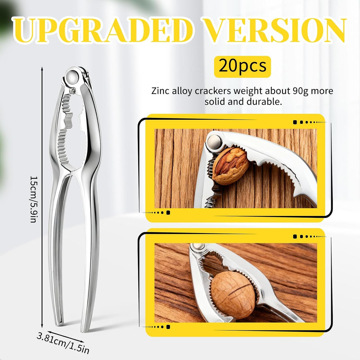 SHENLIU 20 Pack Nut Crackers Tool, Crab Crackers and Tools