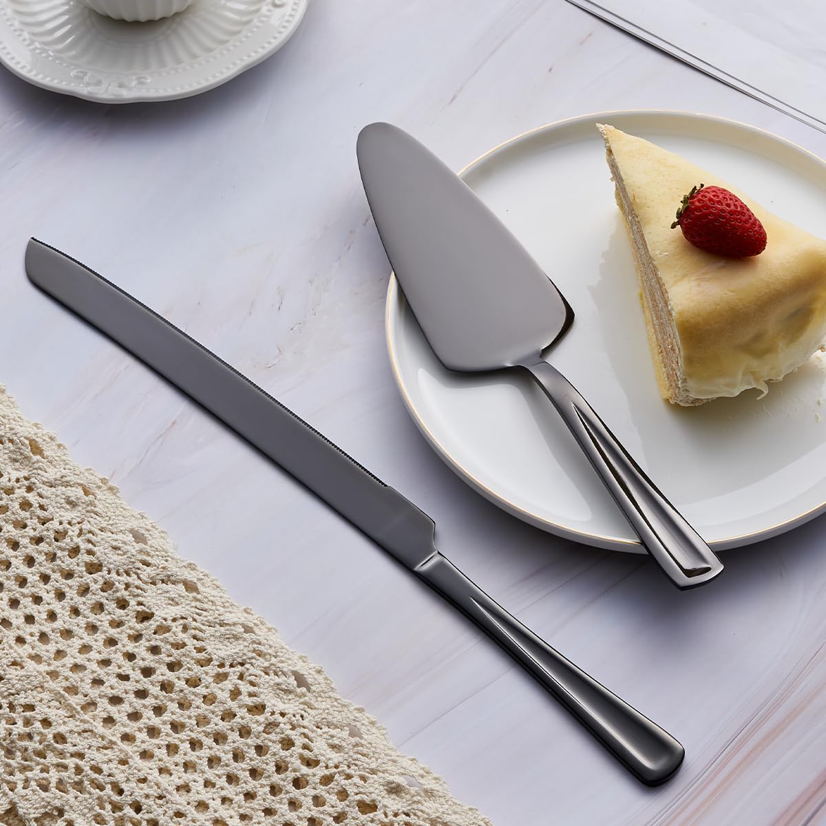 GoGeiLi Stainless Steel Wedding Cake Cutting Set