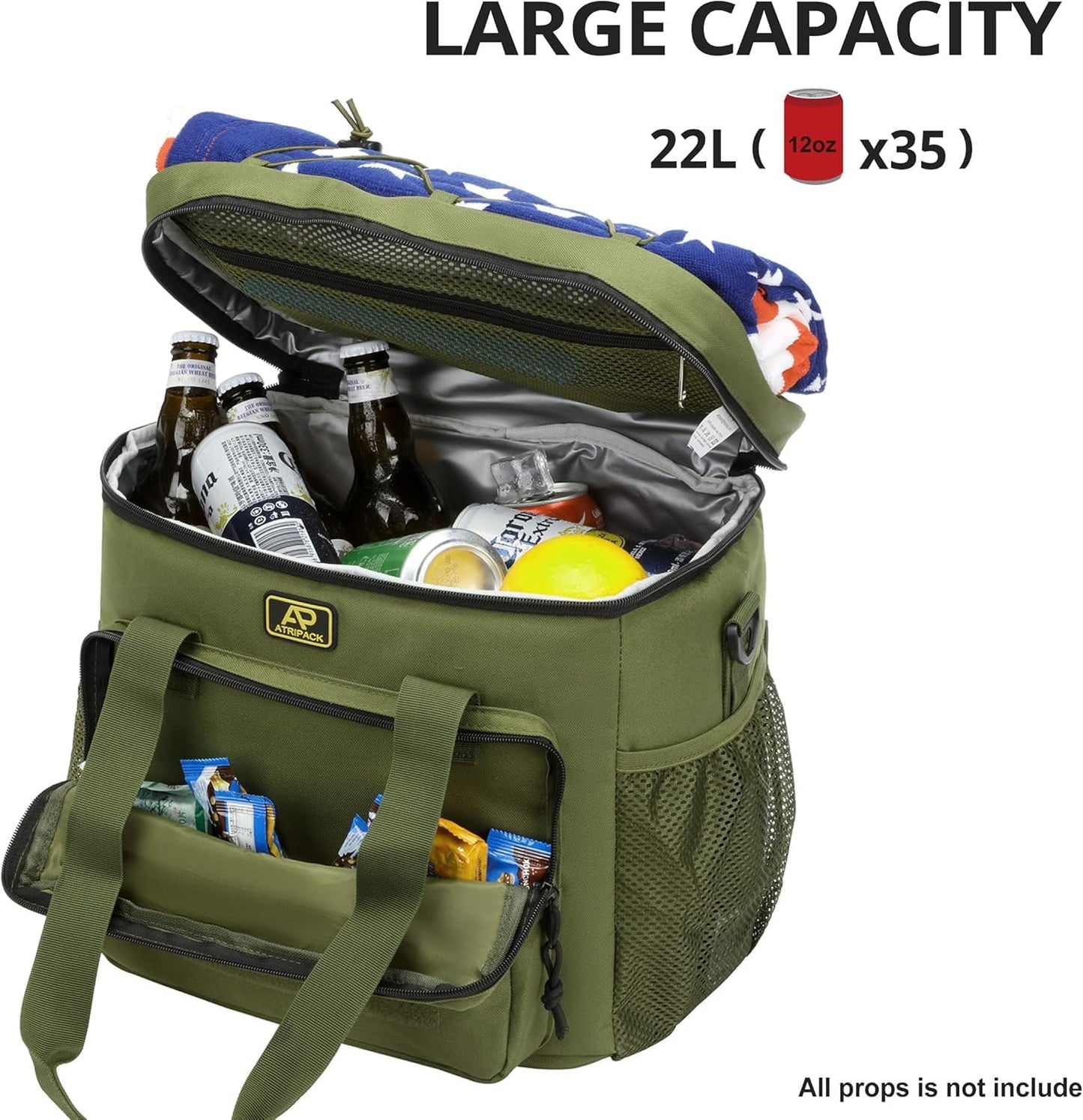 Lunch Box for Men, Tactical Lunch Bag MOLLE Webbing Leakproof Insulated Lunch Cooler Women Adult Meal with Adjustable Shoulder Strap Lunch Pail (Blue)
