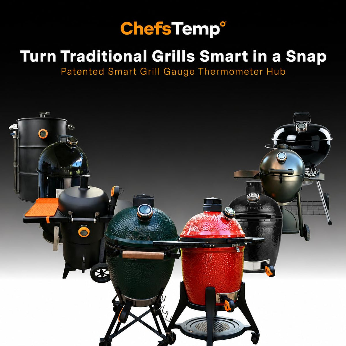 ProTemp S1 Patented Smart Grill Gauge Thermometer Hub Wi-Fi and Bluetooth