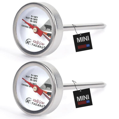 Oven Thermometer 2.75-Inch Dual Scale, 50-300°C/100-600°F, NSF 2‑Pack