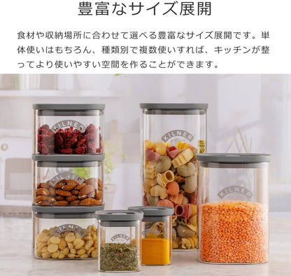 Kilner 3 Litre Glass Cereal Dispenser | Storage Jar with Airtight Glass & Silicone Lid | Easy-Pour Spout for Mess-Free Serving | Food Dispenser for Cornflakes, Beans, Granola and Pet Food