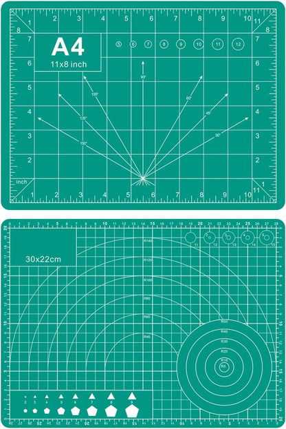 Self Healing Cutting Mat, 17" x 23", Double-Sided Rotary Cutting Mat for Sewing, Quilting, Scrapbooking & Craft, Large Craft Cutting Board for Hobby Use(A2)