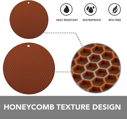 Joyhalo 4 Pack Trivets for Hot Dishes