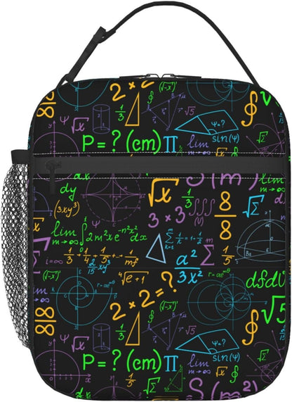 Black Cat Reusable Lunch Box Food Bag Insulated Lunch Bag for Teenage Boys Girls School Beach