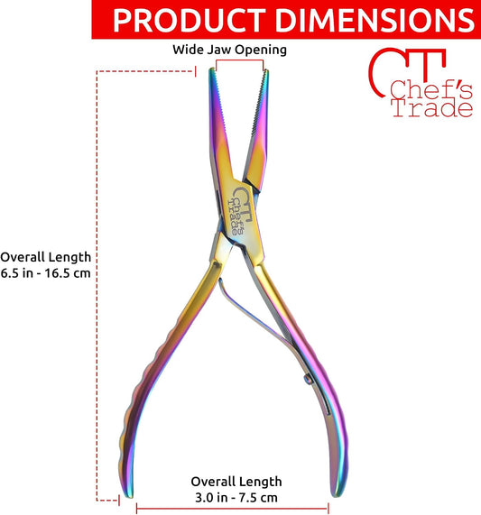 Fish Bone Pliers/Tweezers Stainless Steel Washable (plasma)