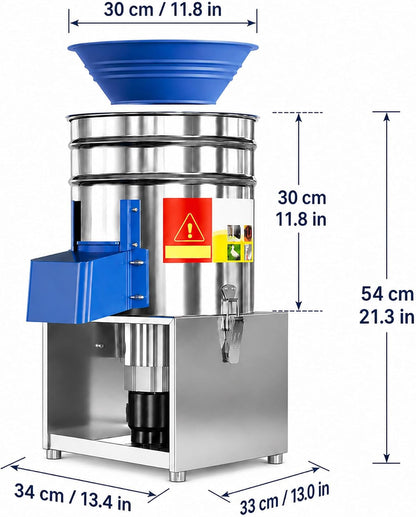 Commercial Electric Vegetable Chopper, 1500W Stainless Steel Poultry Feed Processor, Multifunctional Food Chopper for Chicken, Cattle, Sheep, Farm & Household Livestock Feed Shredder 2200W