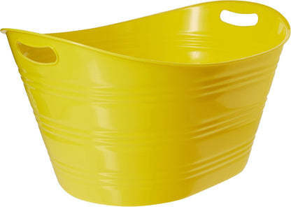 CreativeWare, Aqua Double Walled Party Tub With Drain Plug 4.375 Gl, Red