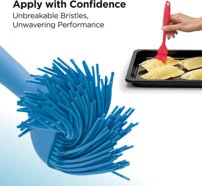 Kitchen Mama WaltzGrip Platinum Silicone Basting Pastry Brush, Yellow