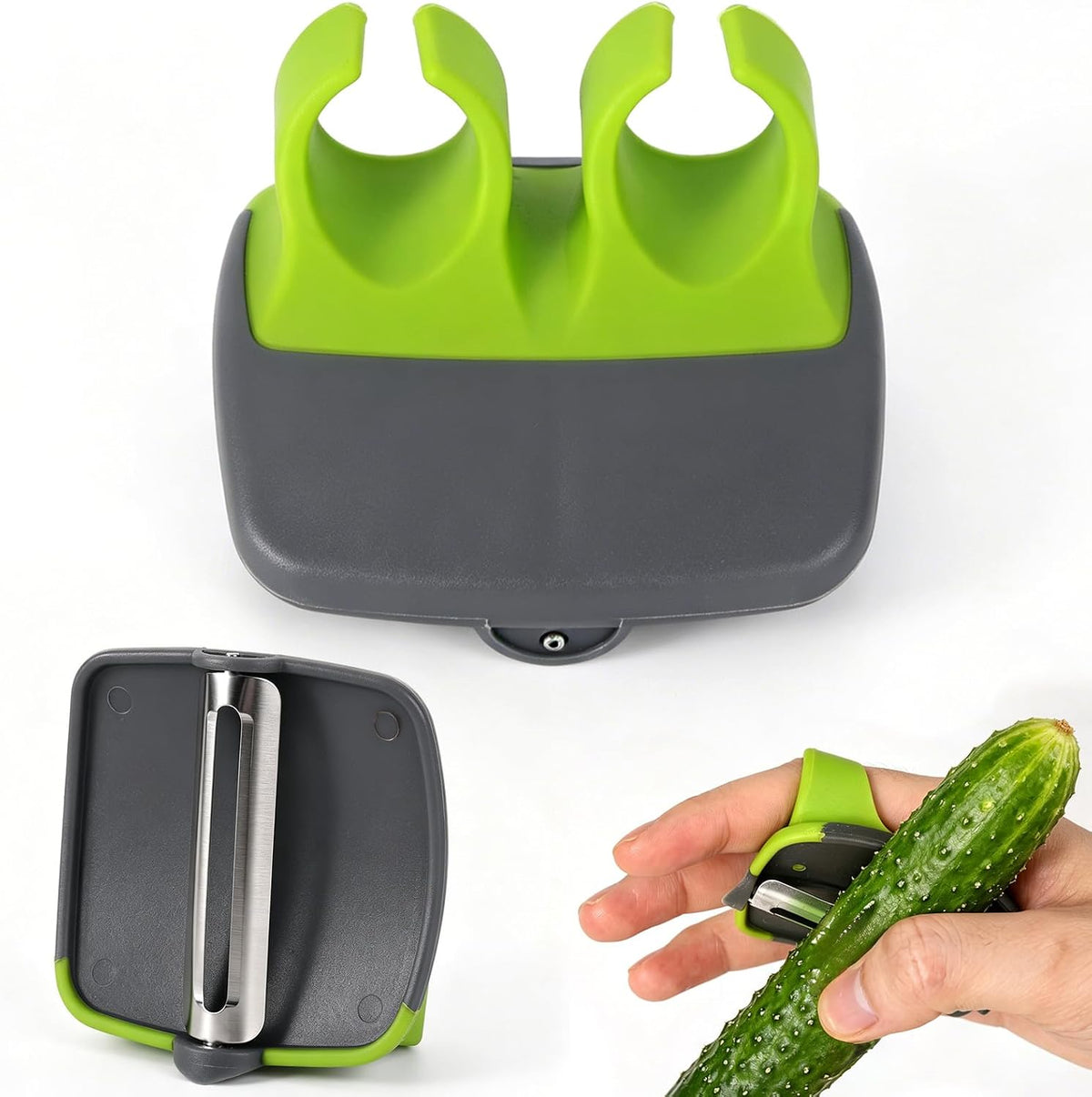 Finger Peeler for Vegetables, with Sharp Stainless Steel Blade
