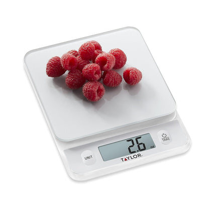 Taylor Digital Kitchen Food Scale with Silver Top - 11 lb Max Capacity