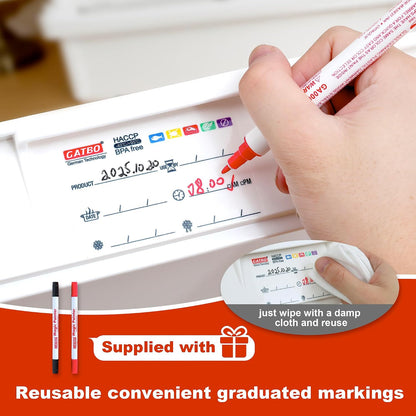 Pizza Dough Proofing Box with Lid, Commercial Food Grade Stackable Bread Proofing Container with Label Sticker & 2 Erasable Markers, BPA Free, Fits Up to 6 Dough Balls
