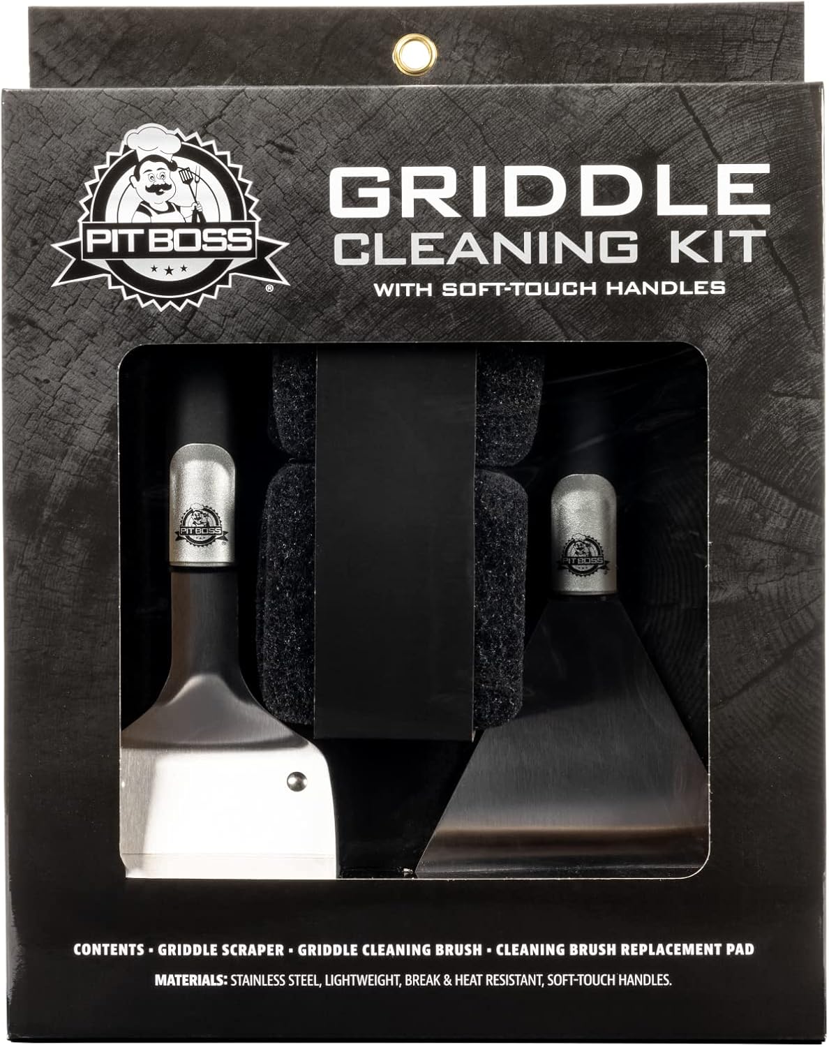 Pit Boss 40753 Griddle Cleaning Kit, Stainless Steel