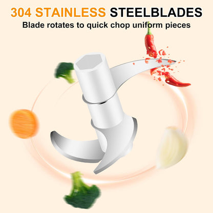 Garlic Chopper, 250ML Garlic Mincer, Electric Mini Food Processor