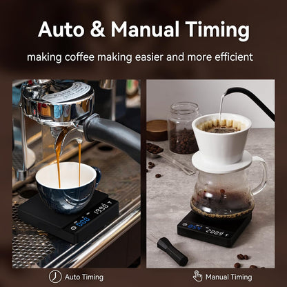 Espresso Coffee Scale with Timer 0.1g Precision Shot Scale
