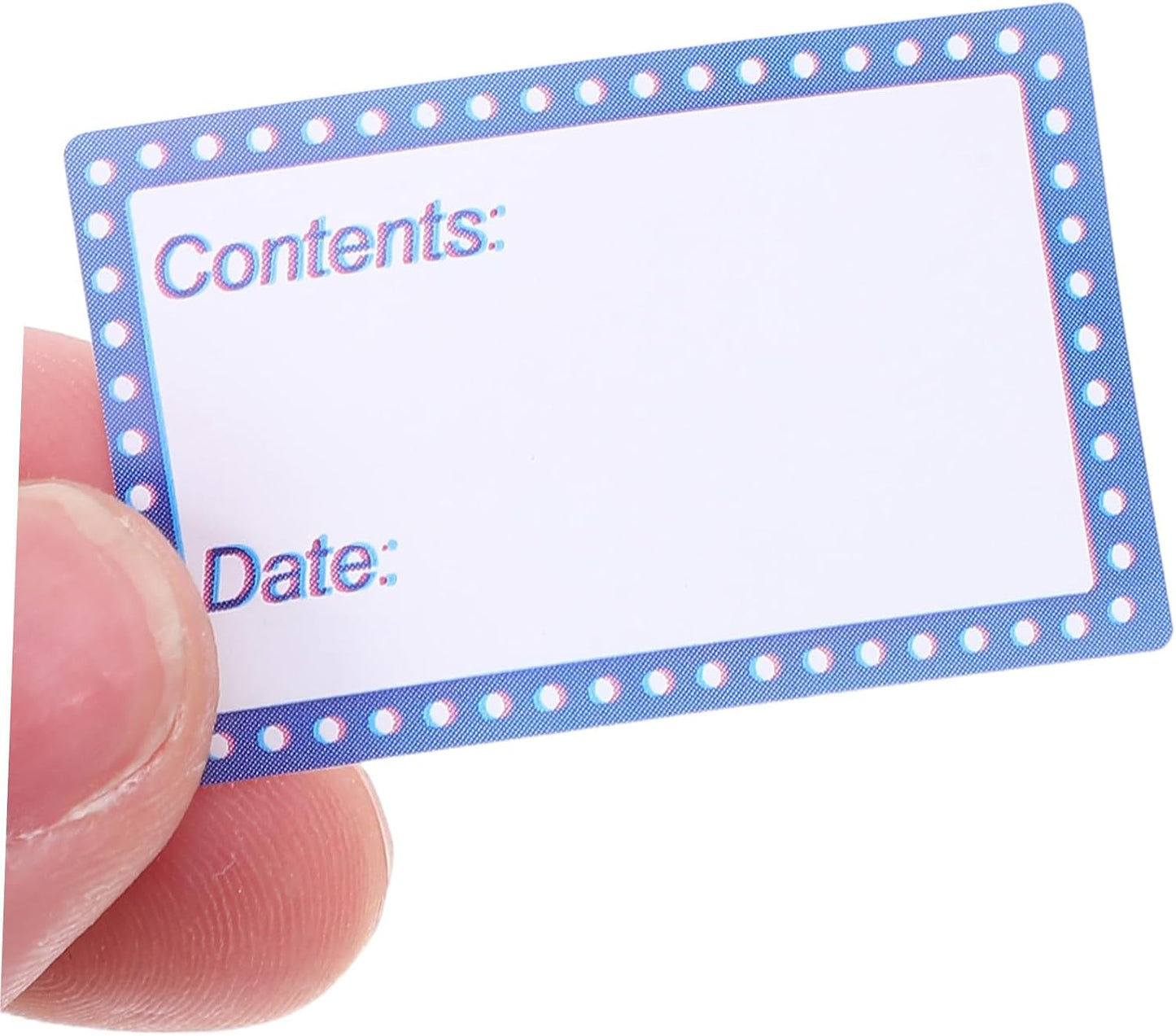 Yardwe 1500pcs Waterproof Date Labels 4x2.5cm Self-Adhesive Food Storage Stickers for Canning Jars Reusable Pantry Container Labels