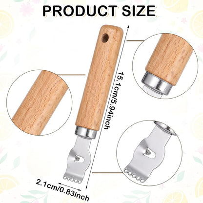 Ouligay Lemon Zester, Channel Knife, Peeler, Stainless Steel Bartender Accessories for Cocktail Garnish, Citrus Orange and Lemon Peeler - Bar Accessories for Home